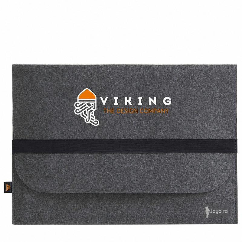 Antrasit Keçe Tablet ve Laptop Kılıfı — Logo Baskılı Promosyon