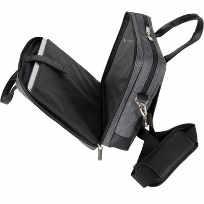 Antrasit Slim İş Laptop Sırt Çantası — Logo Baskılı