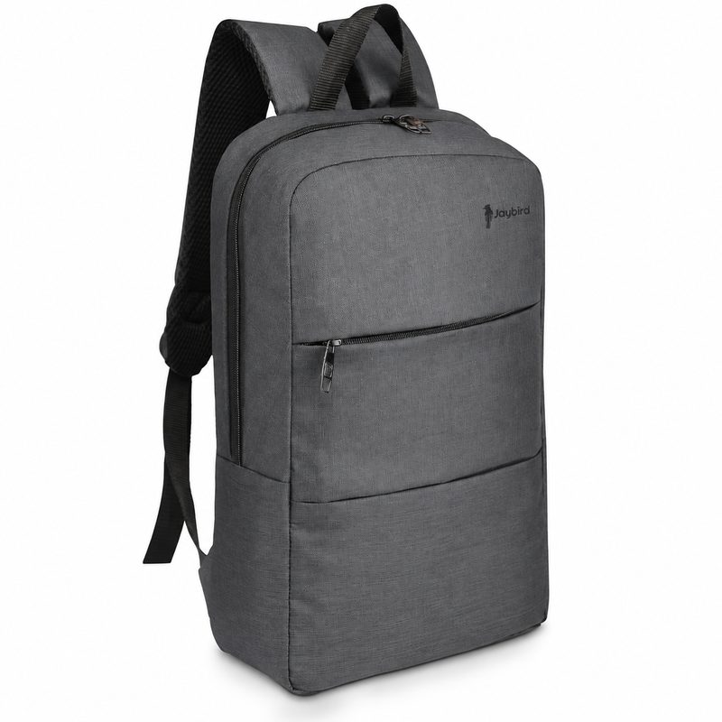 Anthracite Slim Laptop Backpack with Front Pocket