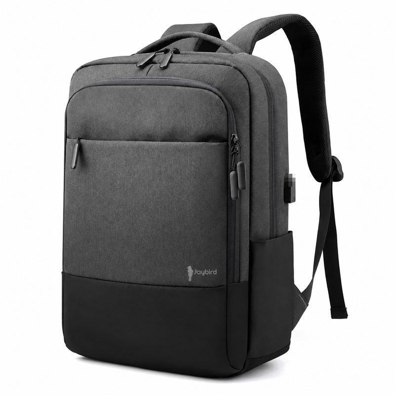 Anthracite Laptop Backpack with USB Charging Port