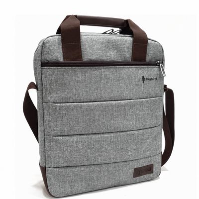 Dikey Laptop & Tablet Omuz Çantası — Kulplu Askılı Logo Baskılı