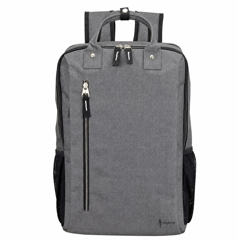 Grey Twin-Handle Laptop Backpack
