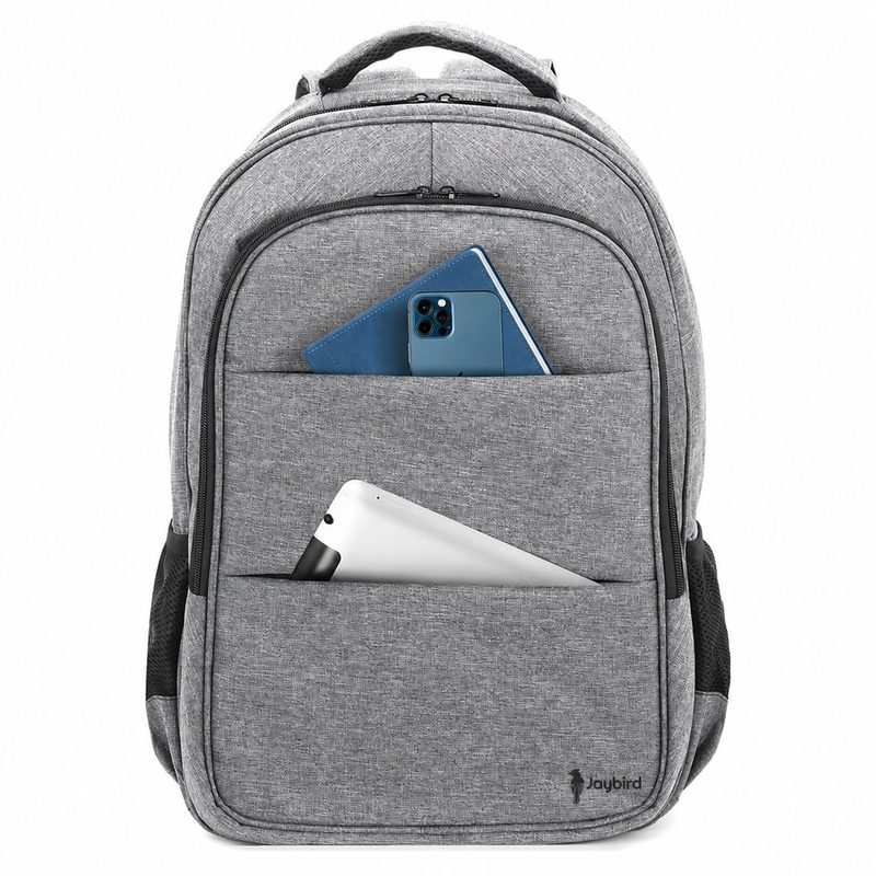 Grey Multi-Compartment Laptop Backpack
