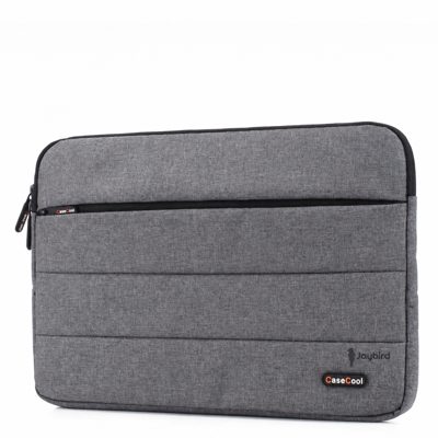 Gri iPad Tablet Çantası — Kapitoneli Logo Baskılı Promosyon Tablet Kılıfı