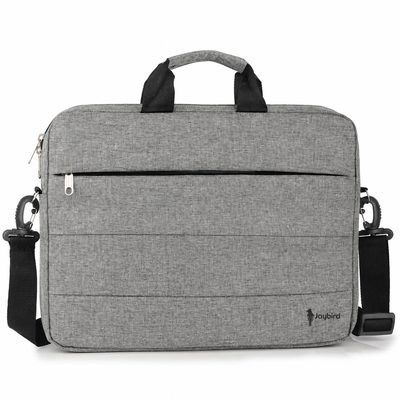Gri Melanj Çift Saplı Laptop & Notebook Çantası — Logo Baskılı