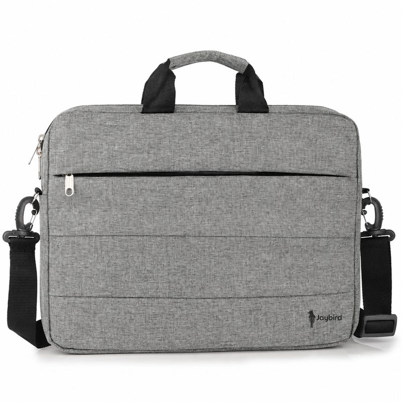 Gri Melanj Çift Saplı Laptop & Notebook Çantası — Logo Baskılı
