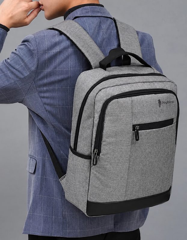 Gri Melanj Fuar & İş Laptop Sırt Çantası — Logo Baskılı Kurumsal Promosyon
