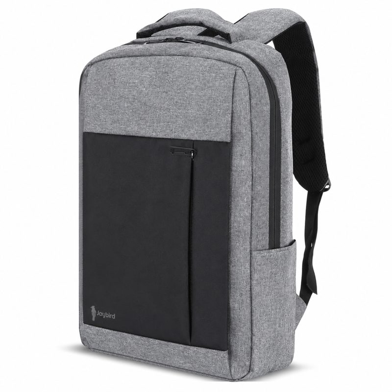 Grey Melange Slim Laptop Backpack