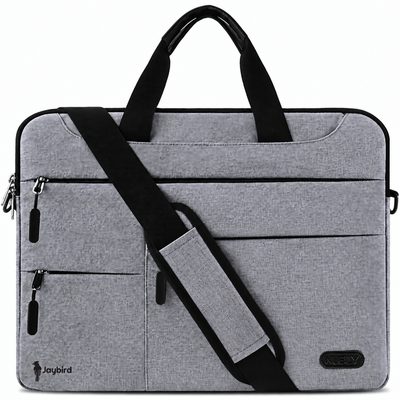 Gri Pedli Askılı Laptop Çantası — Logo Baskılı