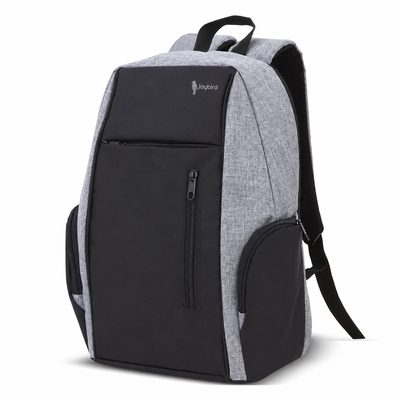 Gri Siyah İki Renk Laptop Sırt Çantası — Logo Baskılı