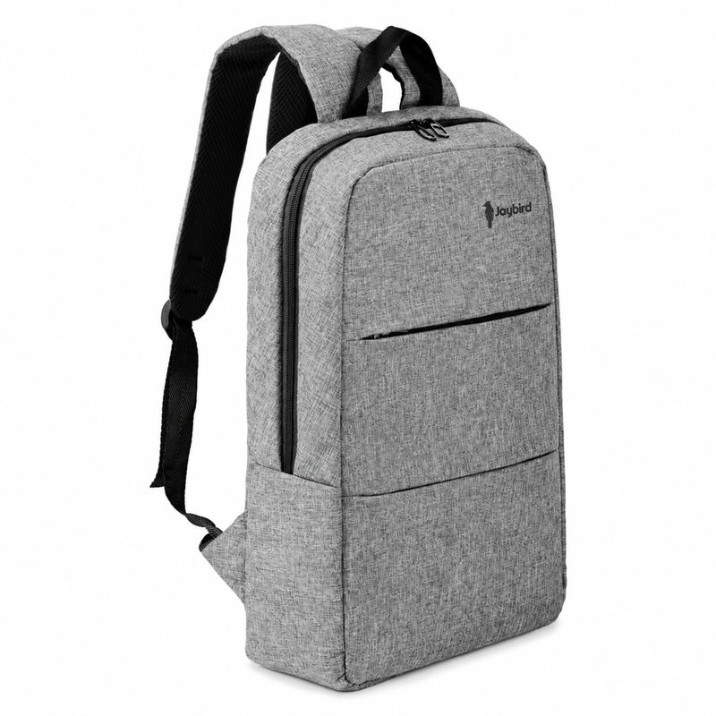 Grey-Black Slim Laptop Backpack