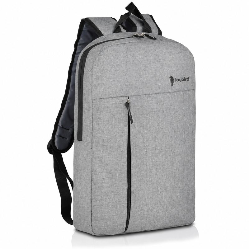 Grey Slim Laptop Backpack