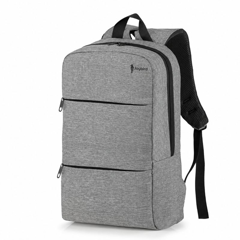 Grey Slim Laptop Backpack