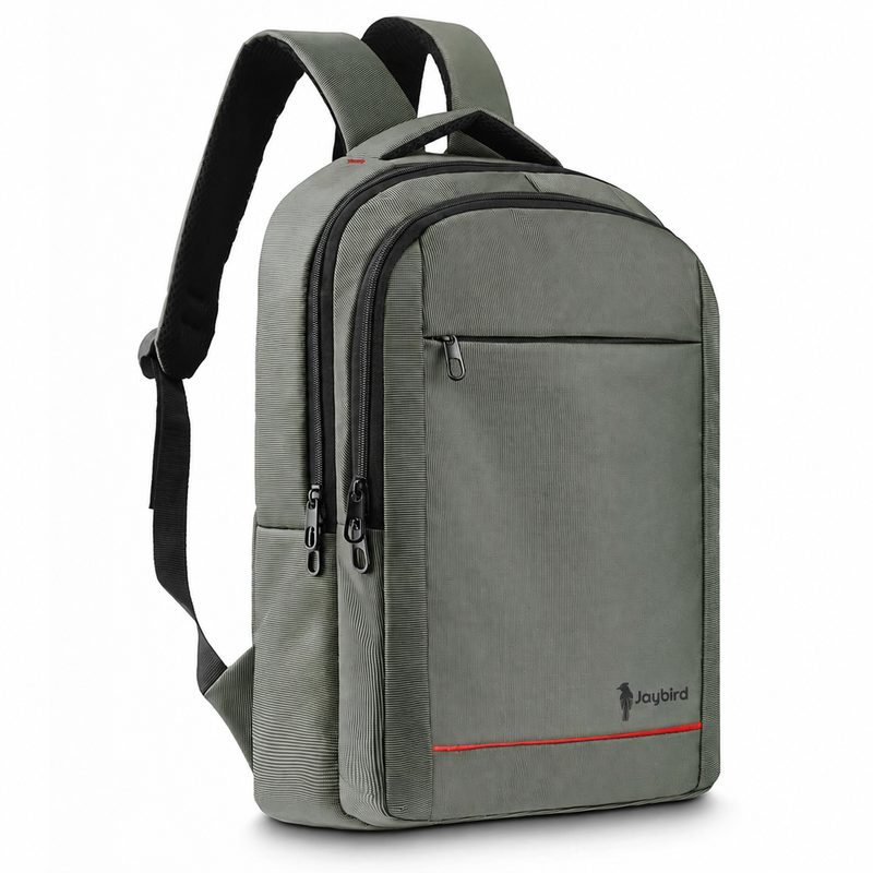 Khaki Multi-Compartment Laptop Backpack