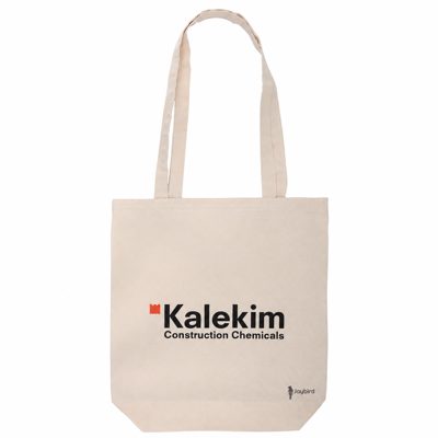 Ham Bez Körüklü Çanta — Uzun Saplı Logo Baskılı Kurumsal Promosyon Çantası