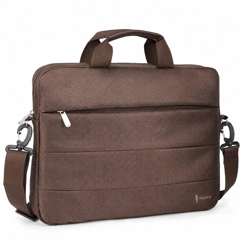 Brown Double-Handle Laptop Bag
