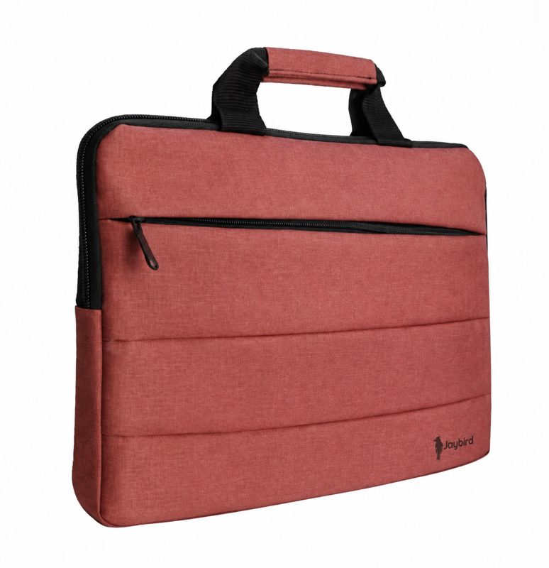 Terracotta Red Slim Laptop Document Bag