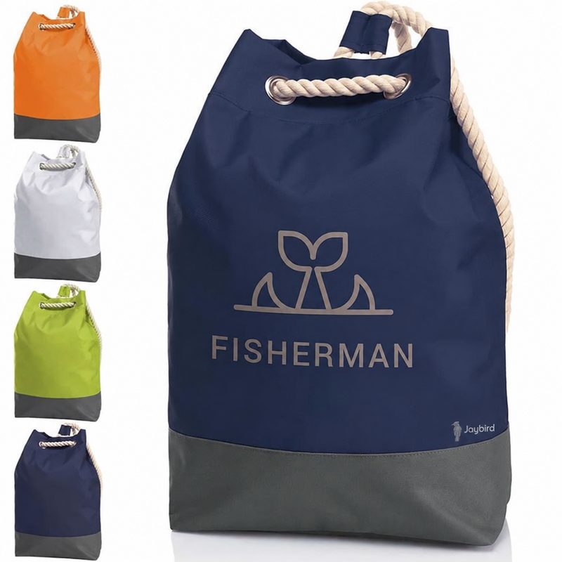 Navy Rope Drawstring Sports Backpack