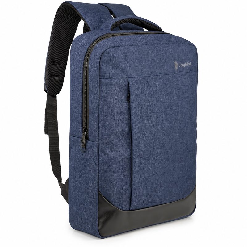Navy Slim Laptop Backpack with Padded Compartment