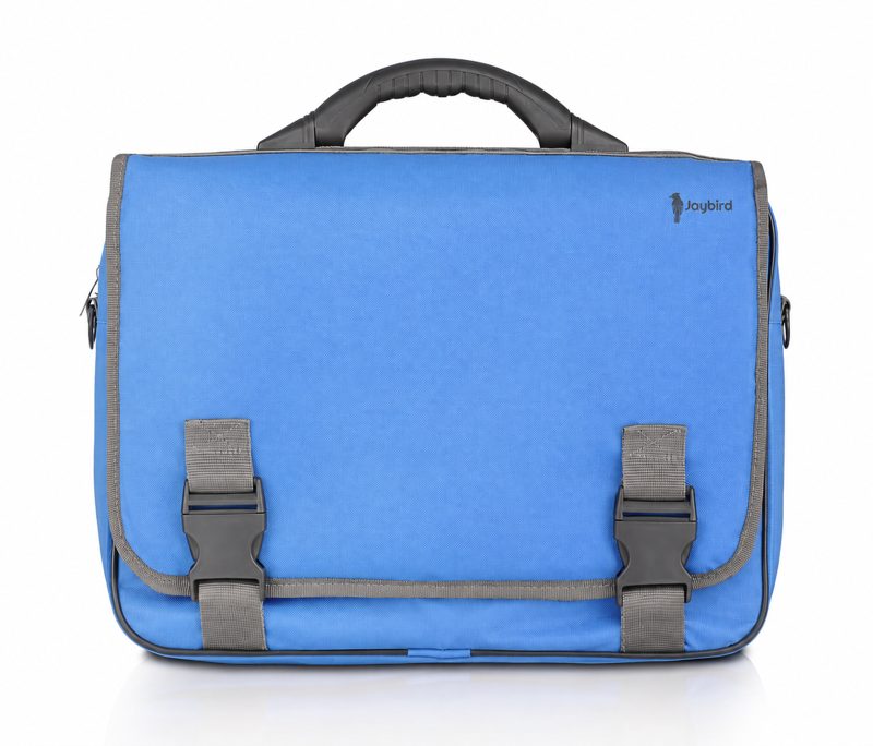 Blue Buckle Flap Document & Laptop Bag