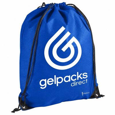Saks Mavisi Büzgülü İpli Sırt Çantası - Logo Baskılı Promosyon Gymsack