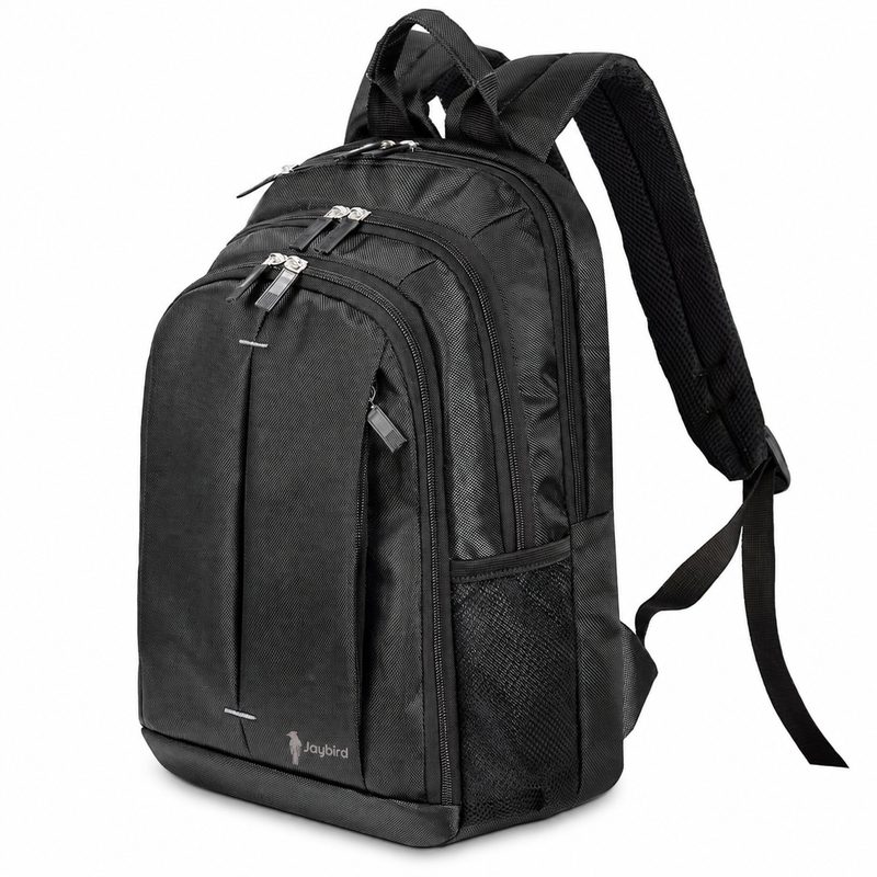 Black Multi-Compartment Laptop Backpack