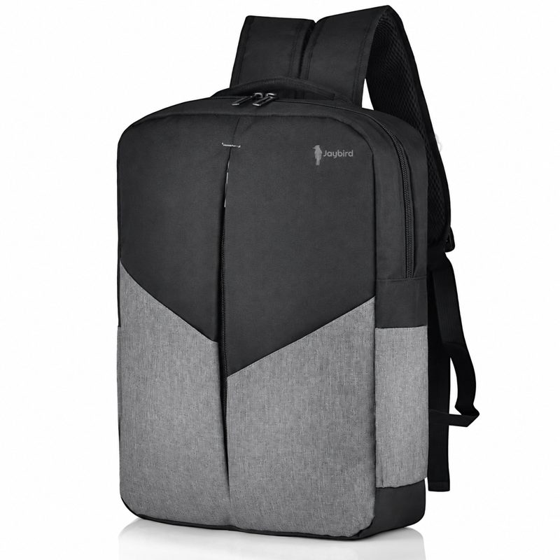 Black and Grey Two-Tone Laptop Backpack