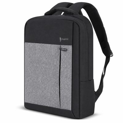 Siyah Gri Laptop Bölmeli Sırt Çantası — Logo Baskılı Kurumsal Promosyon