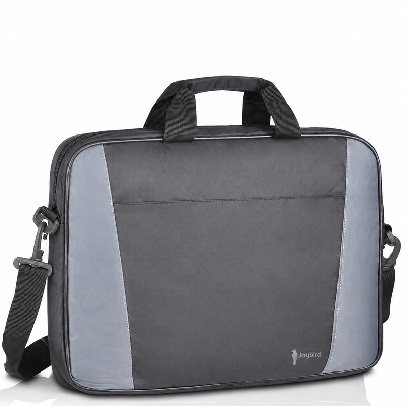 Black and Grey Laptop and Document Bag