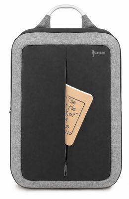 Siyah Gri Metal Saplı Sırt Çantası — Ön Cepli Notebook Bölmeli Kurumsal Promosyon