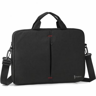 Siyah Kırmızı Dikişli Laptop Notebook Çantası — Logo Baskılı