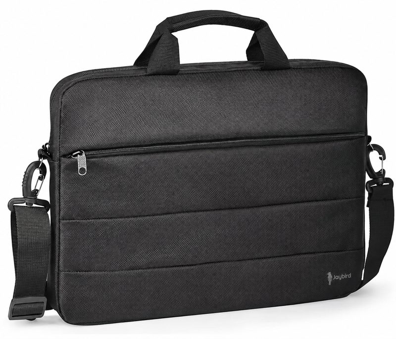 Black Conference and Symposium Laptop Document Bag with Shoulder Strap