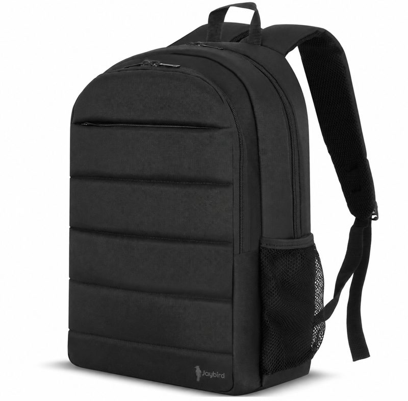 Siyah Laptop Sırt Çantası — Kapitoneli Logo Baskılı Promosyon Notebook Sırt Çantası