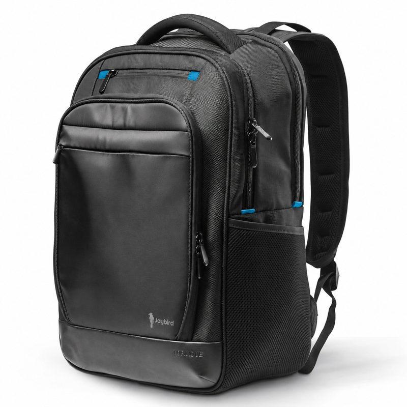 Siyah Premium Laptop Sırt Çantası — Ballistic Kumaş Logo Baskılı Kurumsal Promosyon