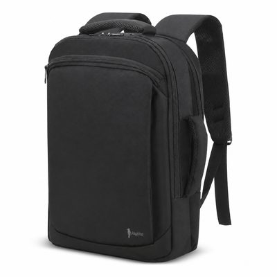 Siyah Slim Laptop Sırt Çantası — Ergonomik Logo Baskılı