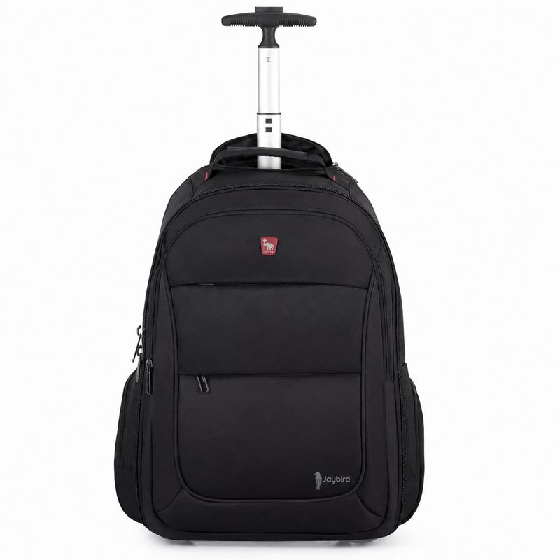 Black Wheeled Travel Backpack