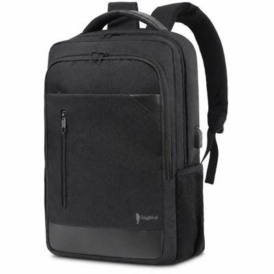 Siyah USB'li İş Laptop Sırt Çantası — Kurumsal Logo Baskılı Promosyon