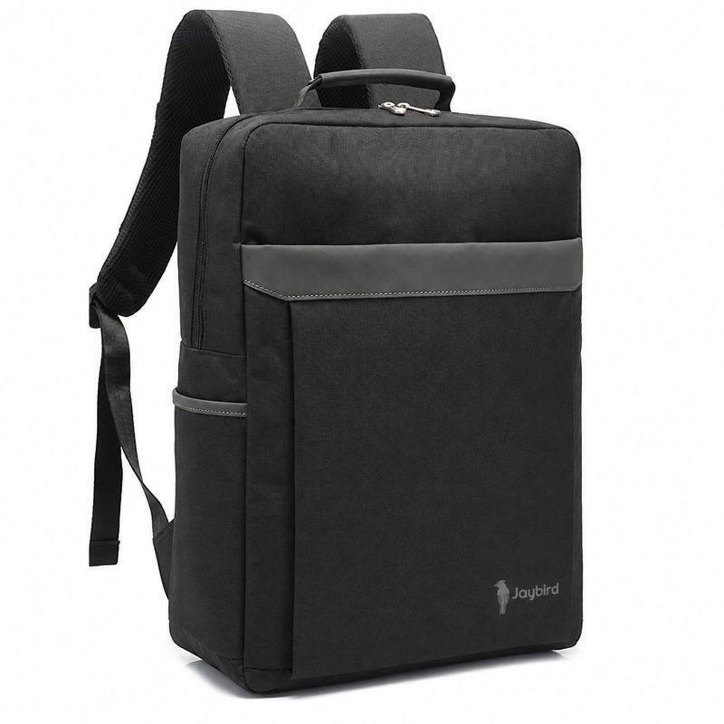 Black Structured Business Laptop Backpack