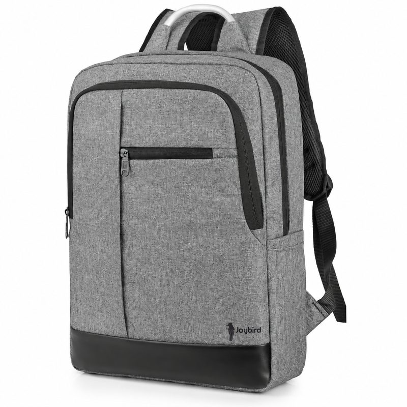 Slim Grey Melange Laptop Backpack